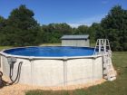 15' x 52" Round Saltwater Paradise Above Ground Pool